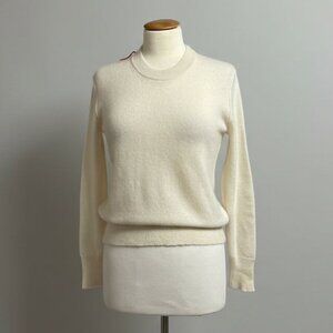 Parrish cream cashmere sweater, size XS